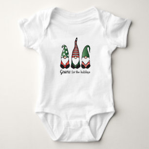 Gnome For The Holidays Baby Bodysuit
