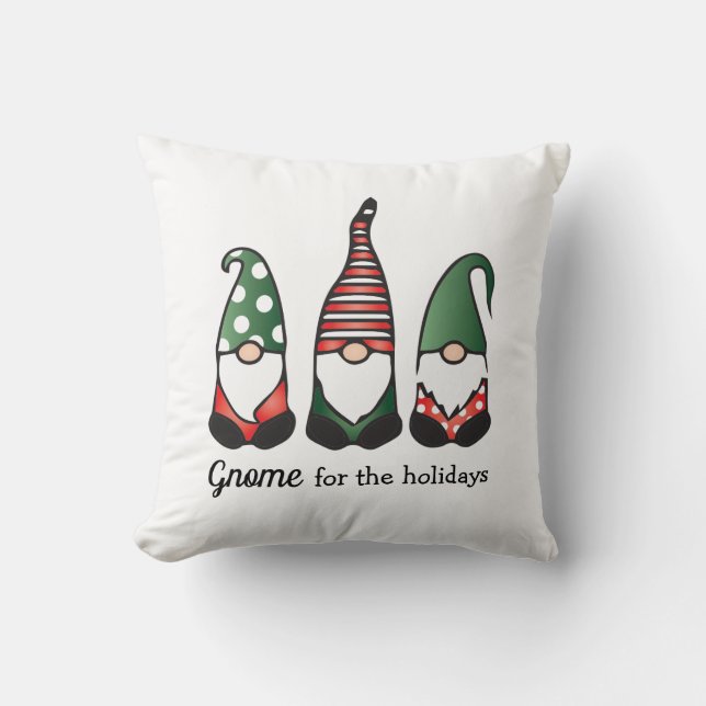Gnome For The Holidays Cushion (Front)