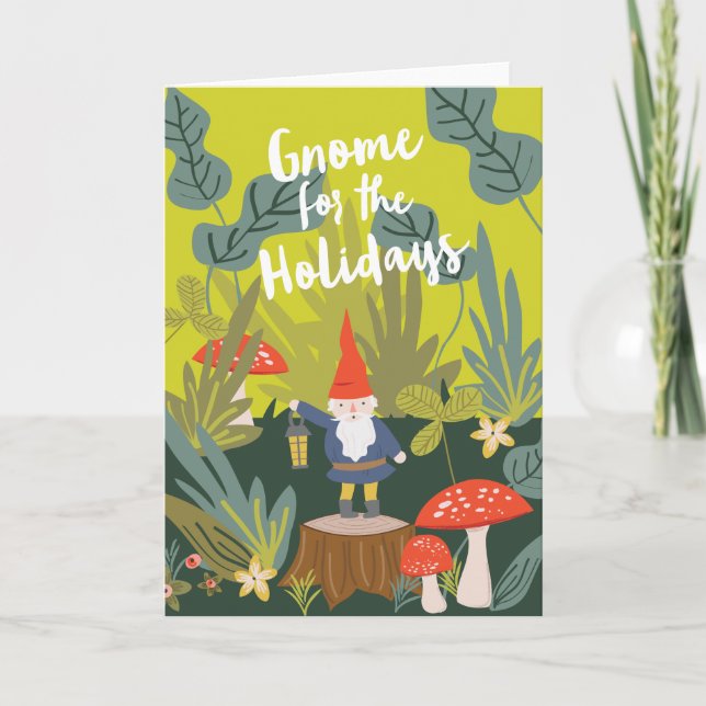Gnome for the Holidays Holiday Card (Front)