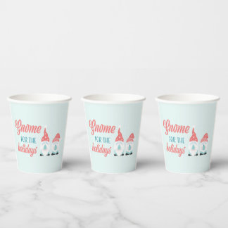 Gnome for the Holidays Holiday Paper Cups