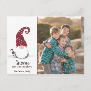 Gnome for the Holidays Scandinavian Tomte design Postcard