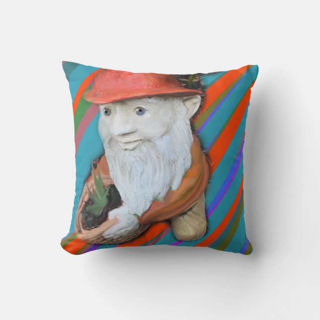 Gnome Gardener In Meditation Cushion (Front)