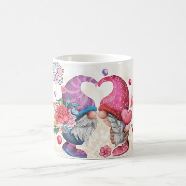 GNOME Glitter Sparkly Mug, for Gnome Lovers, Coffe Coffee Mug (Center)