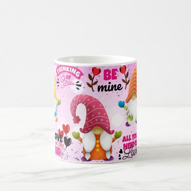 GNOME Glitter Sparkly Mug, for Gnome Lovers, Coffe Coffee Mug (Center)