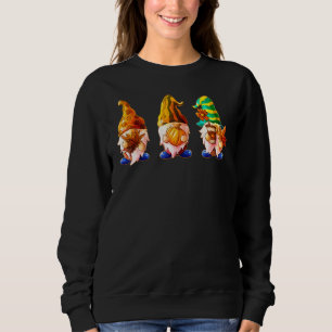 Gnome Halloween Costume Fall Pumpkin Autumn Thanks Sweatshirt