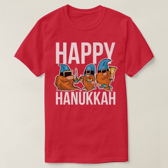 Gnome Hanukkah T-Shirt (Design Front)