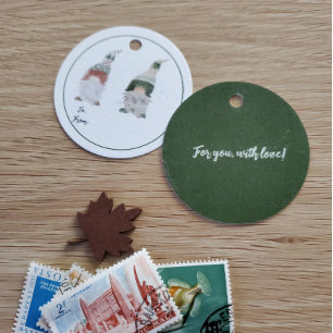 Gnome Holiday Gift Tags