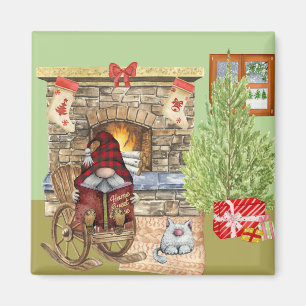 Gnome Home Magnet