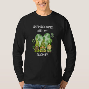 Gnome Irish Shamrocking With My Gnomies St Patrick T-Shirt