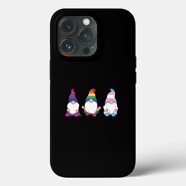 Gnome LGBTQ Bisexual Transsexual Ally Case-Mate iPhone Case (Back)