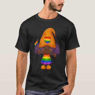 Gnome Lgbtq Gay Rights Proud Pride Rainbow T-Shirt