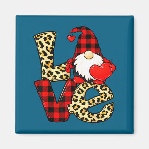 Gnome Love Valentine Gnomes Valentines Day Men Wom Magnet