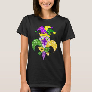 Gnome Mardi Gras Carnival Silhouette Fat Tuesday C T-Shirt
