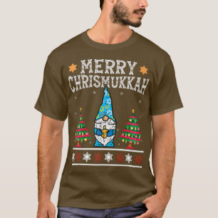 Gnome Merry Chrismukkah Happy Hanukkah Christmas G T-Shirt