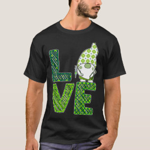 gnome nurse School st Patrick's day nurse loves gn T-Shirt