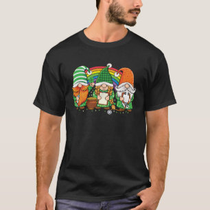 Gnome Nurses Saint Pattys day Scrub Nurse St Patri T-Shirt