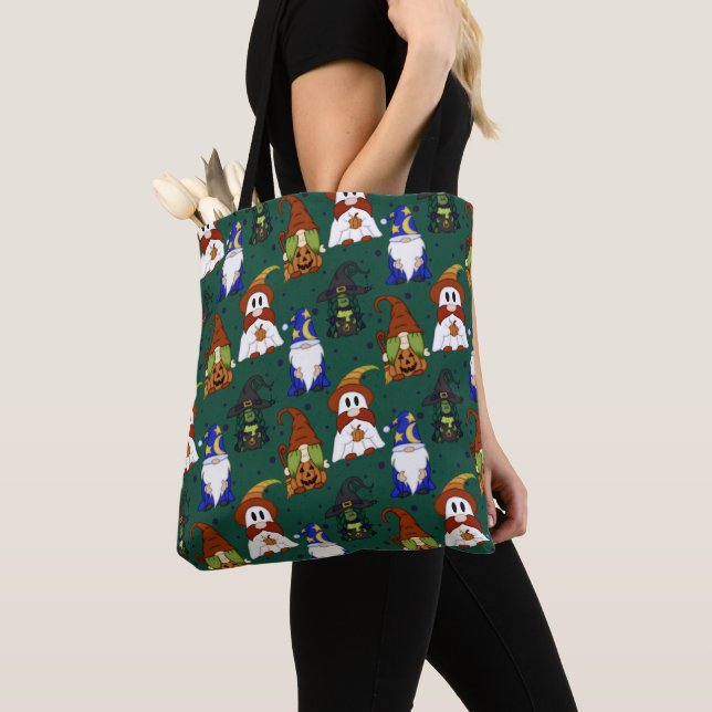 Gnome-O-Ween Tote Bag (Close Up)