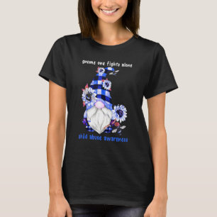 Gnome One Fights Alone Child Abuse Awareness Blue T-Shirt