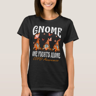 Gnome One Fights Alone COPD Awareness T-Shirt
