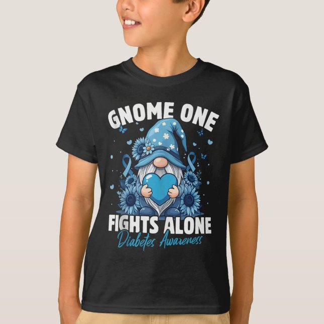 Gnome One Fights Alone Diabetes Awareness Tank Top (Front)