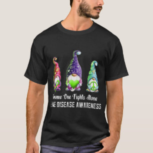 Gnome One Fights Alone Lyme Disease Awareness T-Shirt