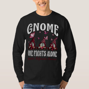 Gnome One Fights Alone Lymphatic Malformation Awar T-Shirt