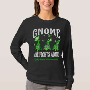Gnome One Fights Alone Lymphoma Awareness T-Shirt