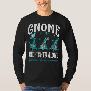 Gnome One Fights Alone Myasthenia Gravis Awareness T-Shirt