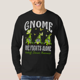 Gnome One Fights Alone Sandhoff Disease Awareness T-Shirt