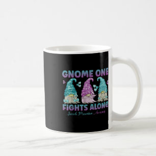 Gnome One Fights Alone Suicide Prevention Awarenes Coffee Mug