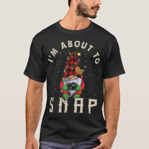 Gnome Photographer Christmas Lights Photography Fu T-Shirt