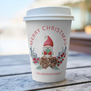 Gnome Pine Cones  Paper Cups