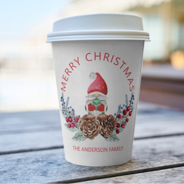 Gnome Pine Cones  Paper Cups (Creator Uploaded)