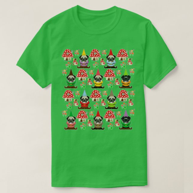 Gnome pugs T-Shirt (Design Front)