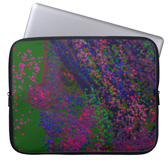 Gnome Quilted Pattern Laptop Sleeve (Front)