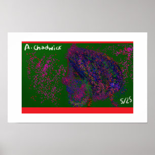 Gnome Quilted Pattern Poster