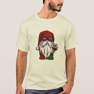 Gnome Santa T-Shirt - Retro Christmas Tee