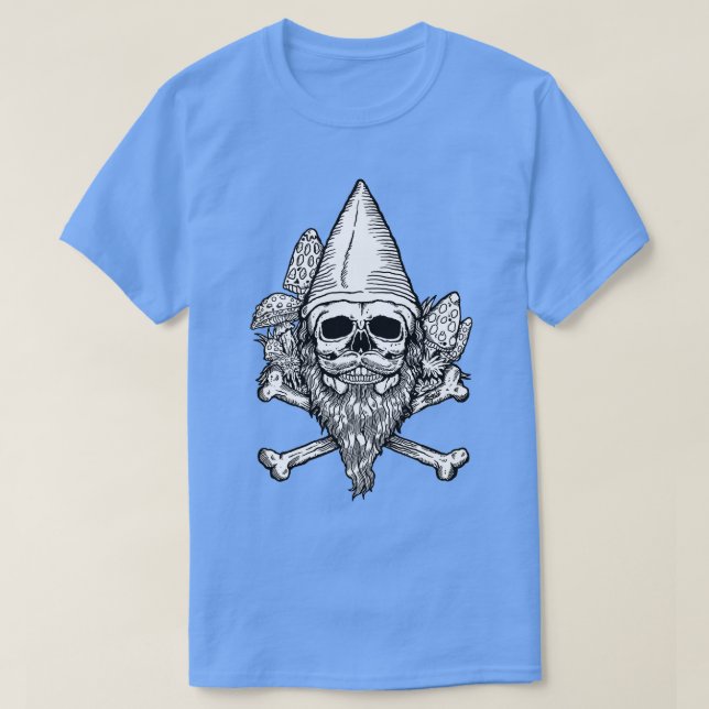 Gnome Skull T-Shirt (Design Front)