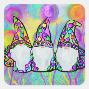 GNOME    SQUARE STICKER