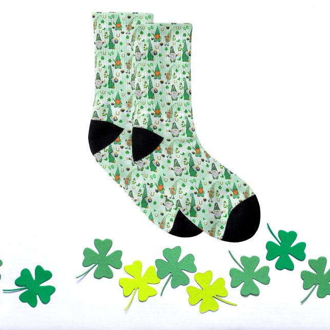 Gnome St. Patrick's Day Celebration Socks (Creator Uploaded)