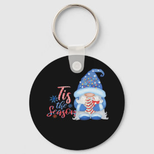 Gnome Tis The Season Key Ring