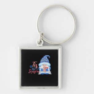 Gnome Tis The Season Key Ring