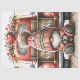 Gnome Truck Love Tissue Paper