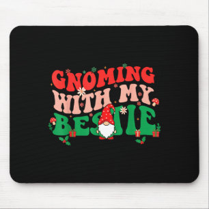 Gnome Twinning With My Ie Funny Matching Christmas Mouse Pad