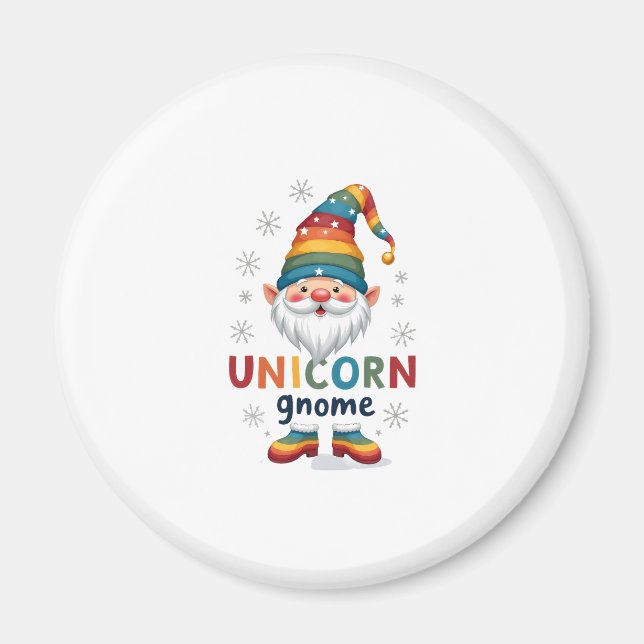 Gnome Unicorn Shirt Family Matching Group Christma Magnet (Front)