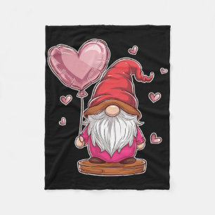Gnome Valentine´s Day Love Heart Kids  Fleece Blanket