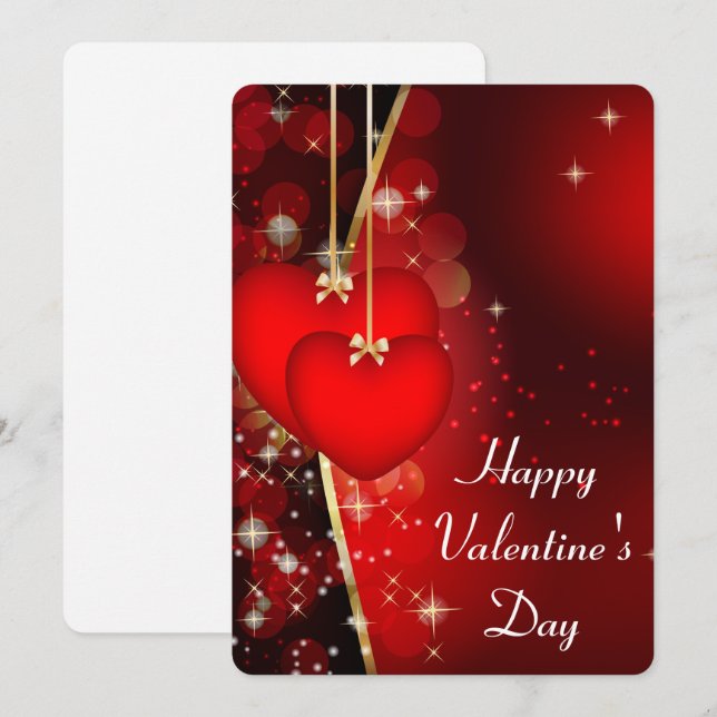 Gnome Valentines Holiday Card (Front/Back)