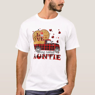 Gnome Vintage Truck Love Being Called Auntie Valen T-Shirt
