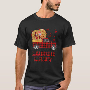 Gnome Vintage Truck Love Being Lunch Lady Valentin T-Shirt