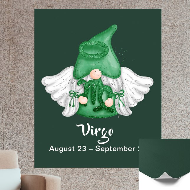 Gnome Virgo Astrology Sign Angel 40" x 50" Poster (Gnome Virgo Astrology Sign Angel 40" x 50" Poster)